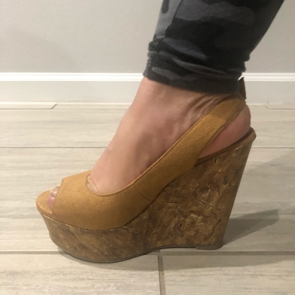 Brown Platform Wedges - Picture 7 of 9